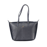 Bolso de mano azul de poliéster de Tommy Hilfiger